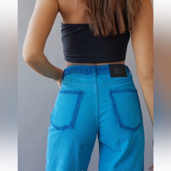 bdg high waisted baggy corduroy pant - tie dye - Picture 3 of 4